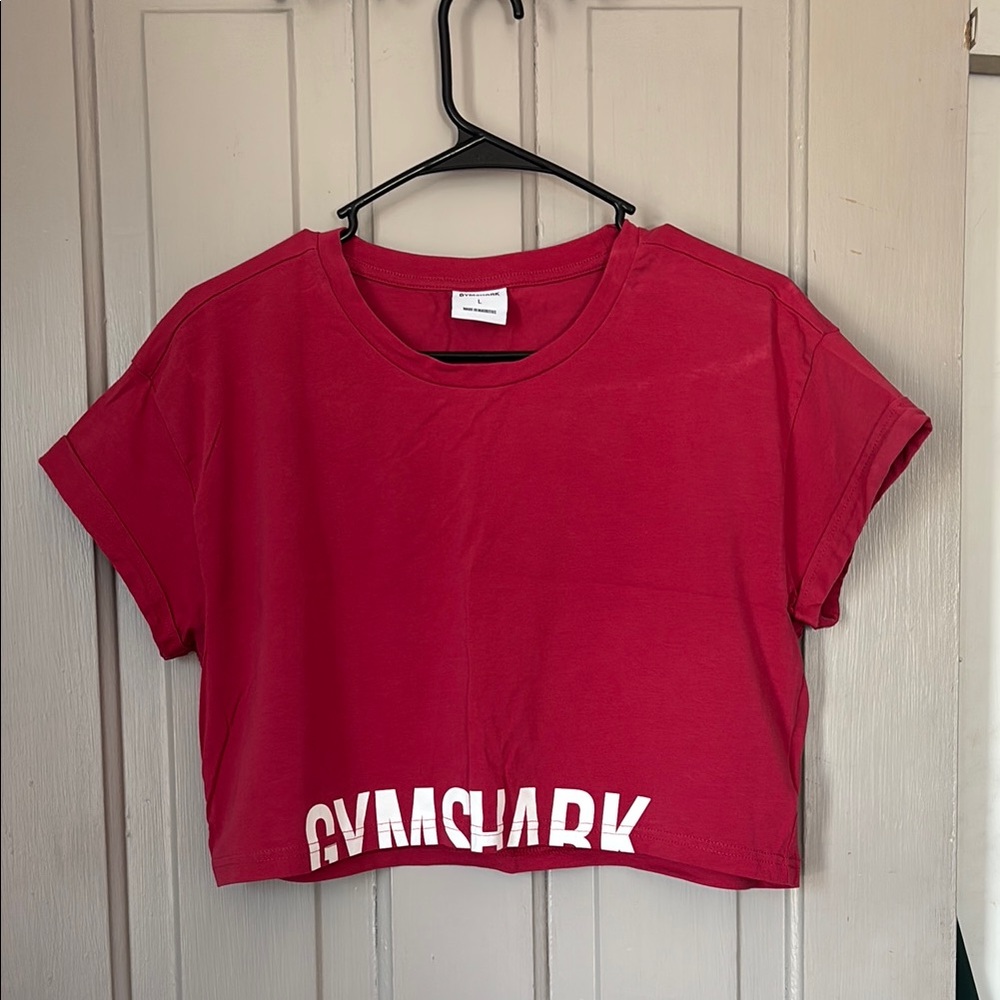 Gymshark Pink Logo Croptop